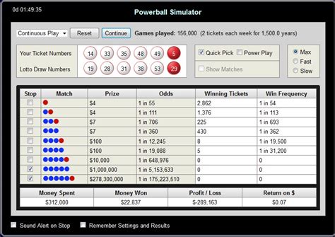powerball calculator|US Powerball Simulation.